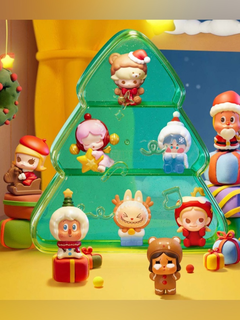 Pop Mart POP BEAN Winter Romance Series Box Set - 8 Beans + Christmas Tree Box - Picture 2 of 8